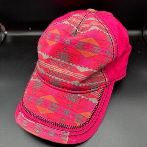 ANNA & AVA - Hat Red/Pink/Orange/Gray Baseball Cap Buckle Strapback, 100% Cotton